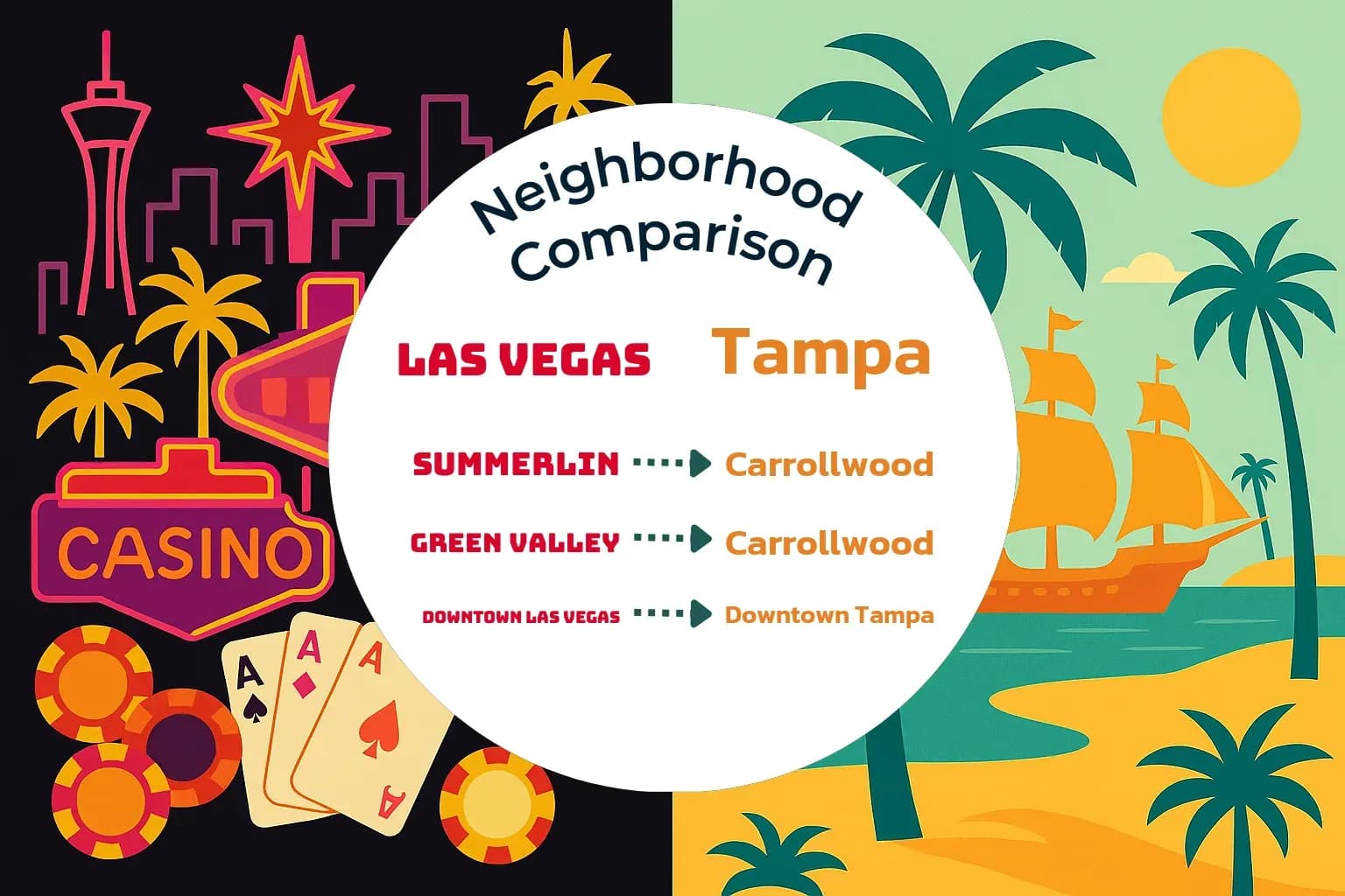 Las Vegas vs Tampa Neighborhood Comparison