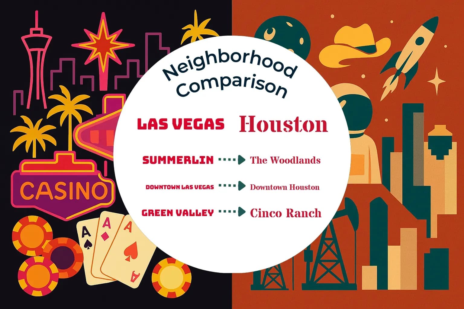 Las Vegas vs Houston Neighborhood Comparison