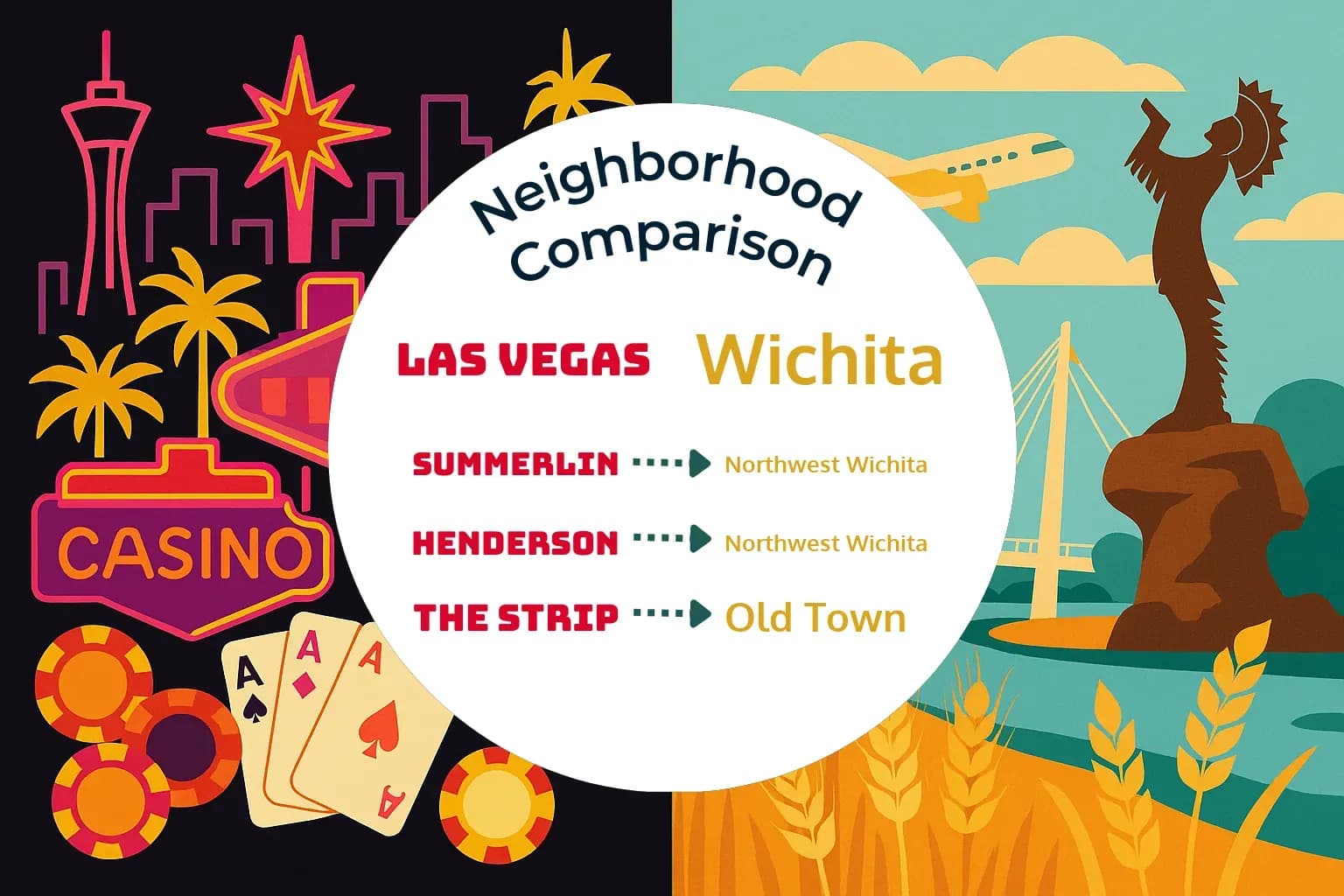 Las Vegas vs Wichita Neighborhood Comparison