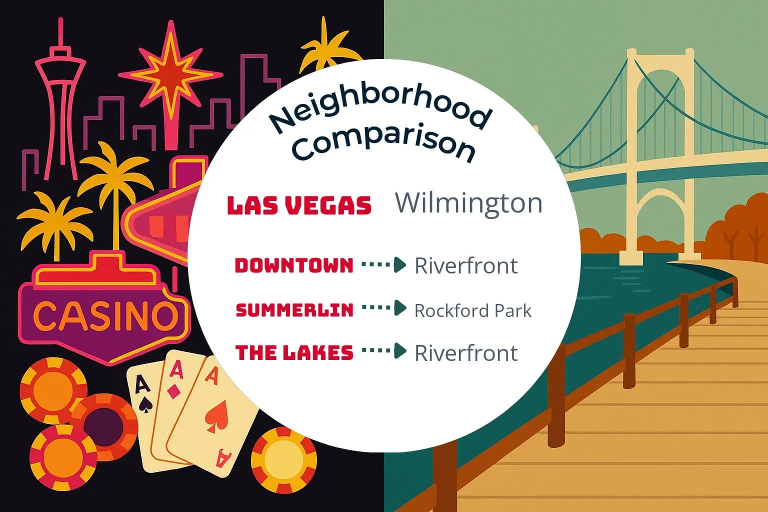 Las Vegas vs Wilmington Neighborhood Comparison