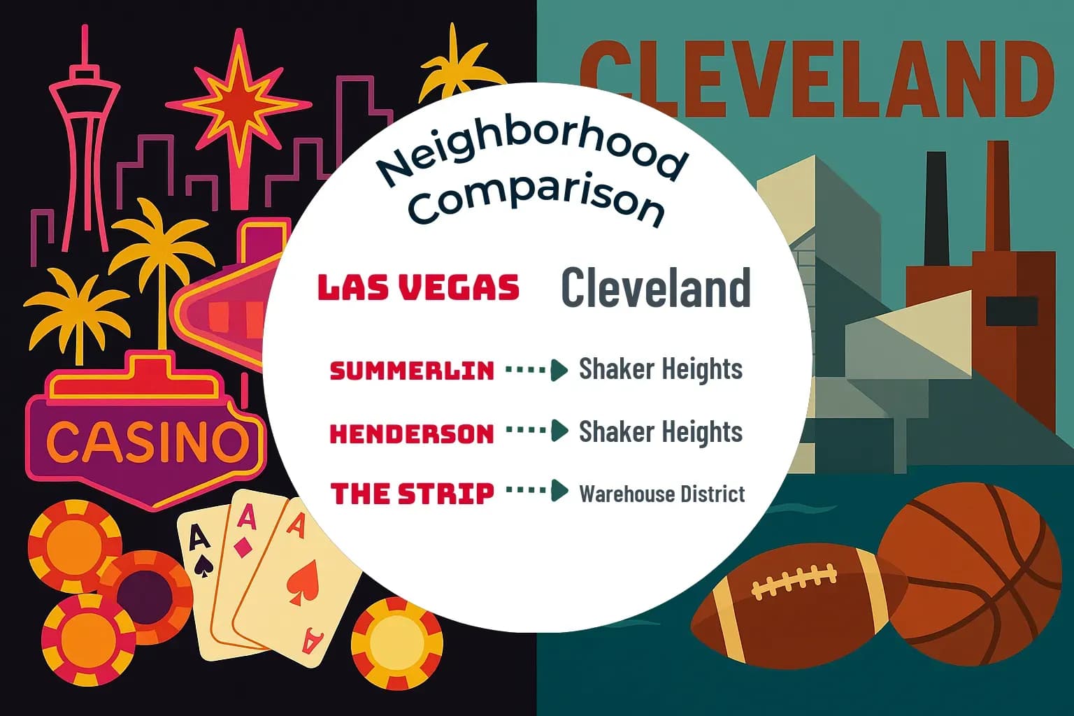 Las Vegas vs Cleveland Neighborhood Comparison