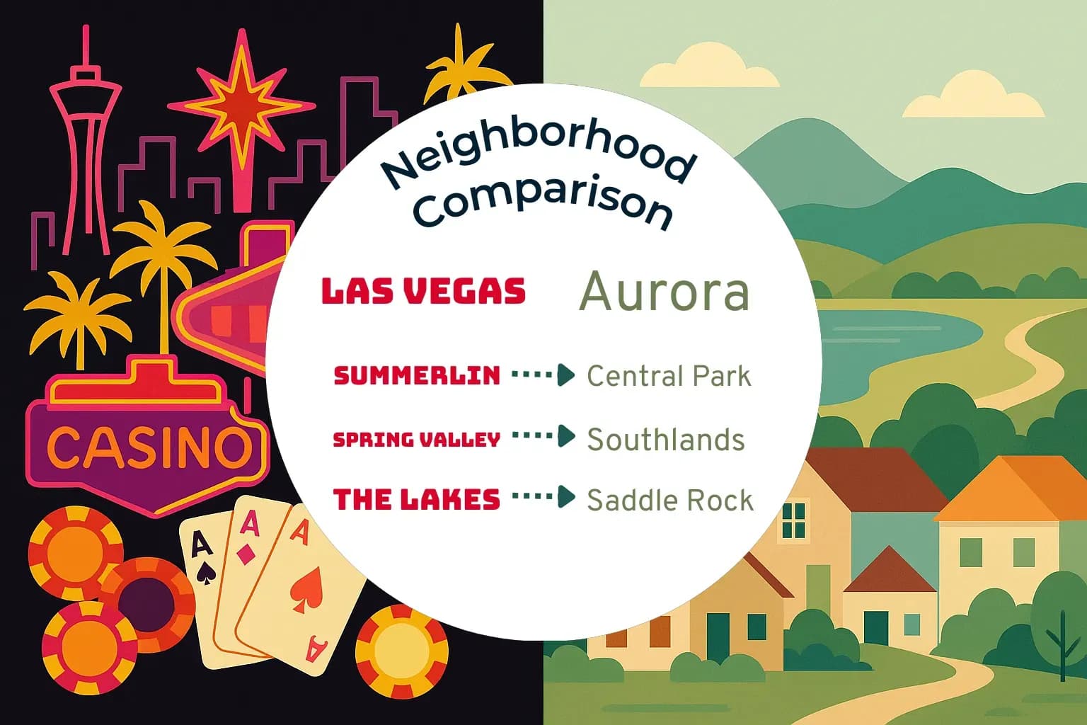 Las Vegas vs Aurora Neighborhood Comparison