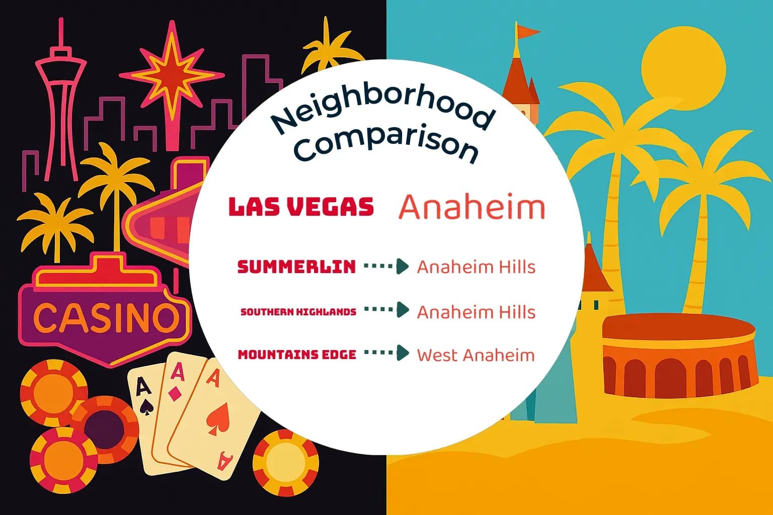 Las Vegas vs Anaheim Neighborhood Comparison