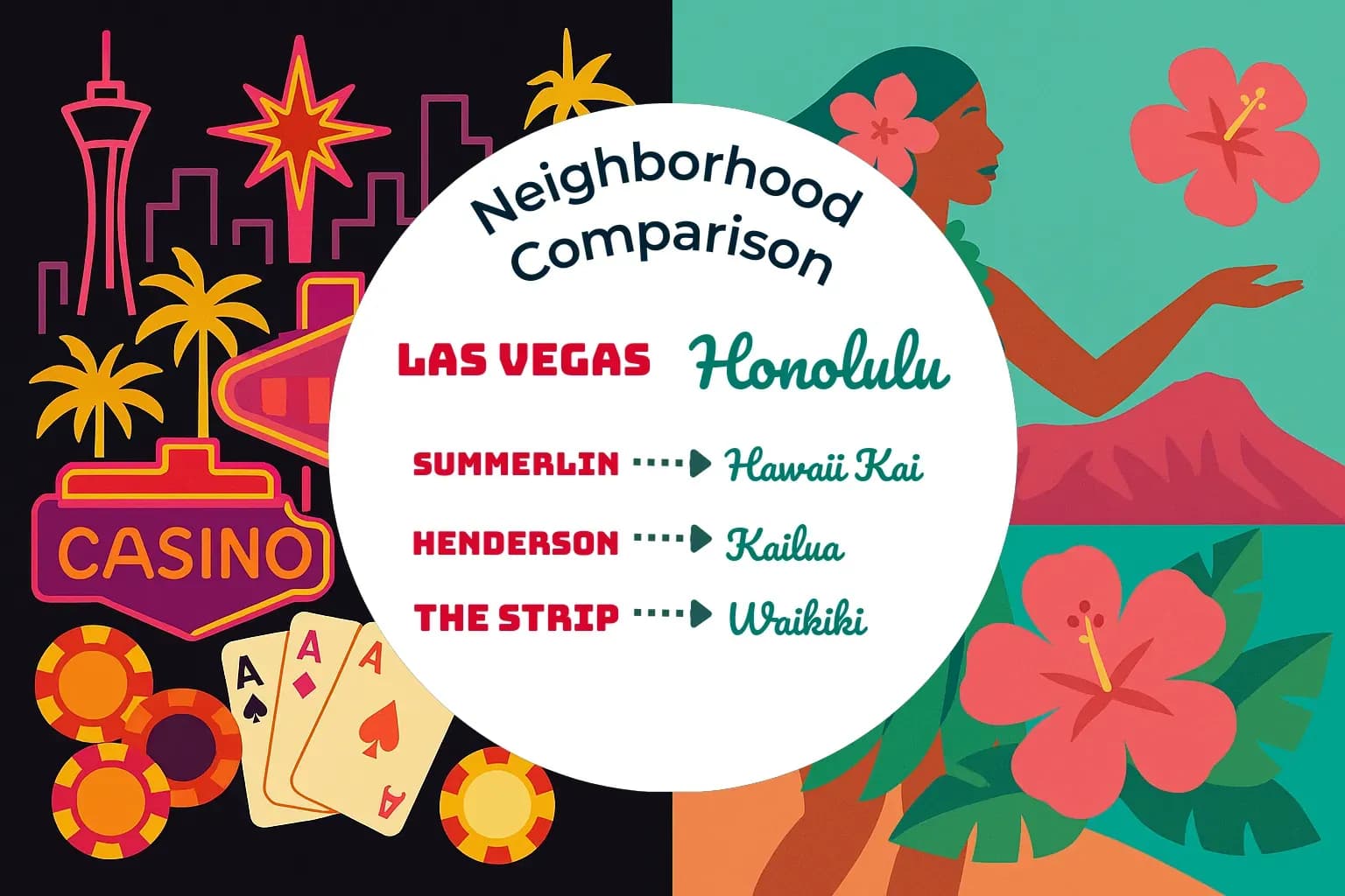Las Vegas vs Honolulu Neighborhood Comparison