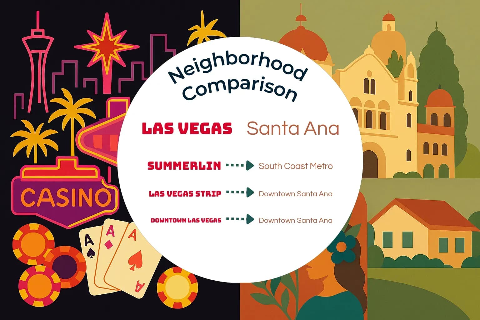 Las Vegas vs Santa Ana Neighborhood Comparison