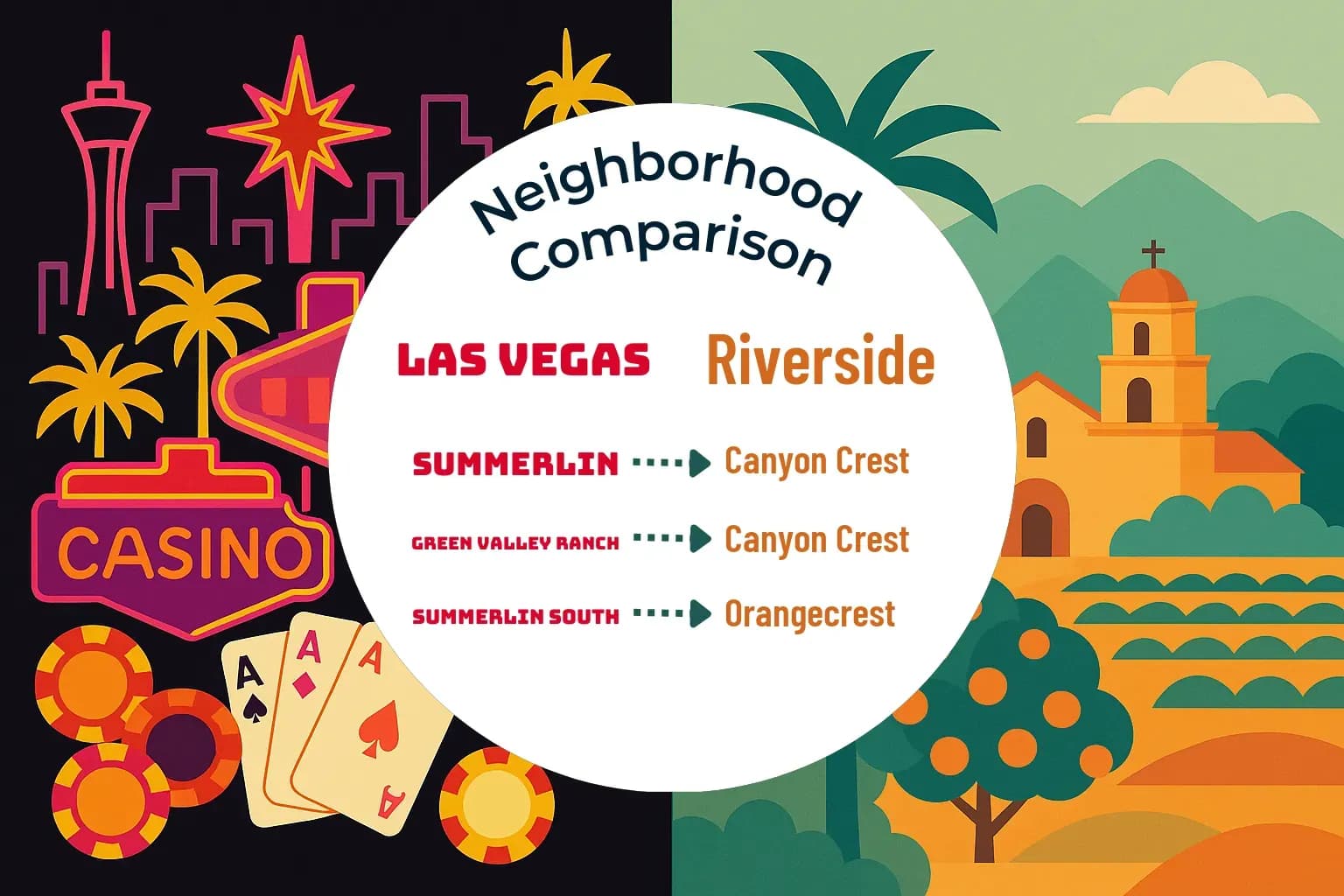 Las Vegas vs Riverside Neighborhood Comparison