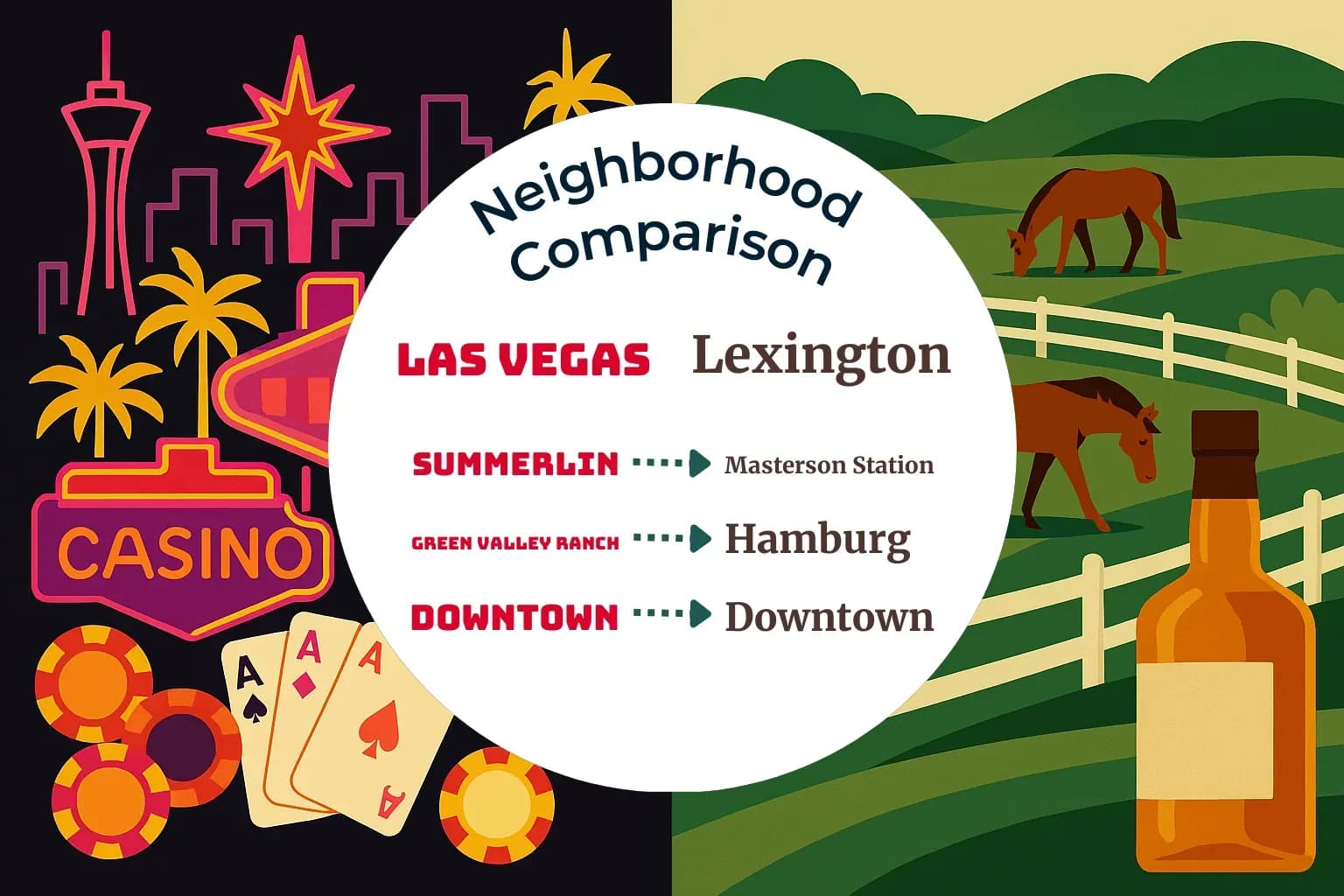 Las Vegas vs Lexington Neighborhood Comparison