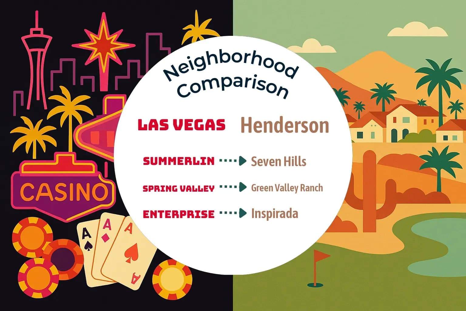 Las Vegas vs Henderson Neighborhood Comparison
