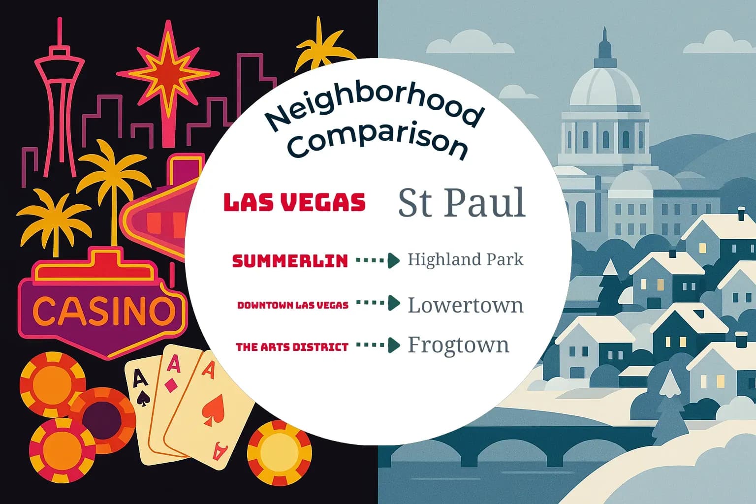 Las Vegas vs St. Paul Neighborhood Comparison