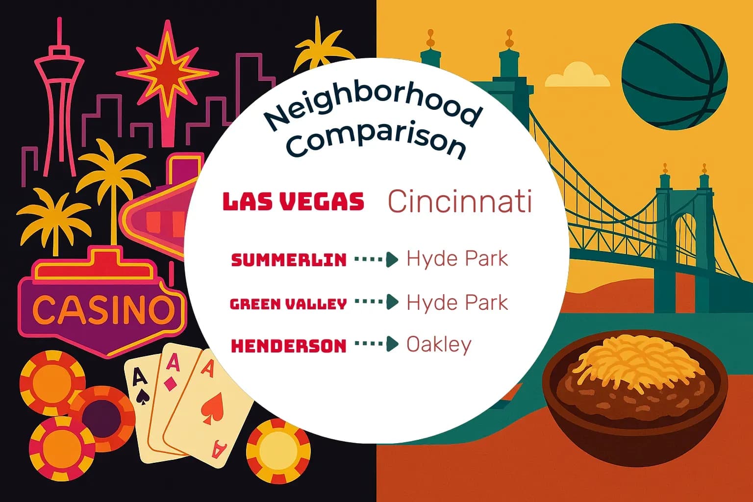 Las Vegas vs Cincinnati Neighborhood Comparison