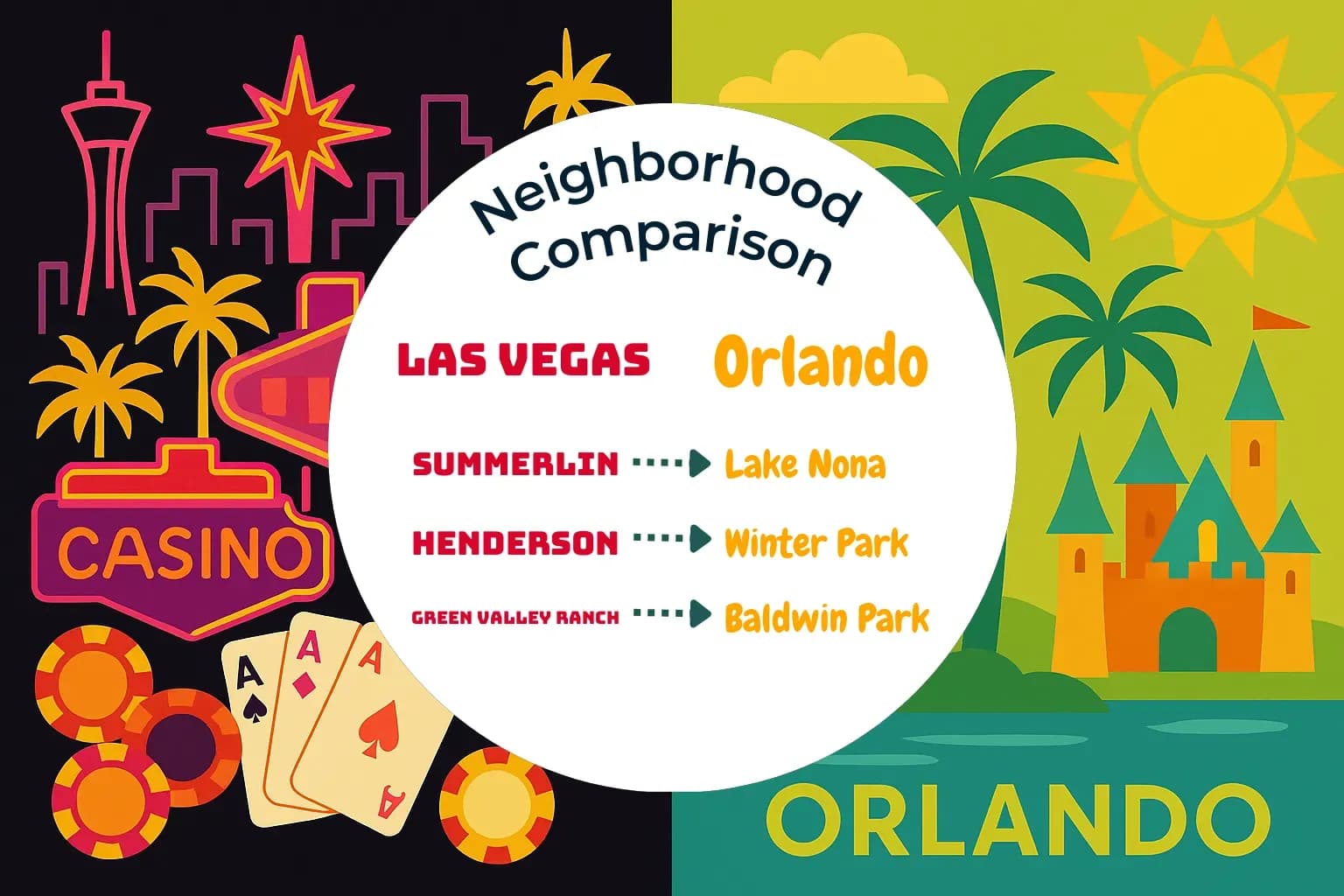Las Vegas vs Orlando Neighborhood Comparison