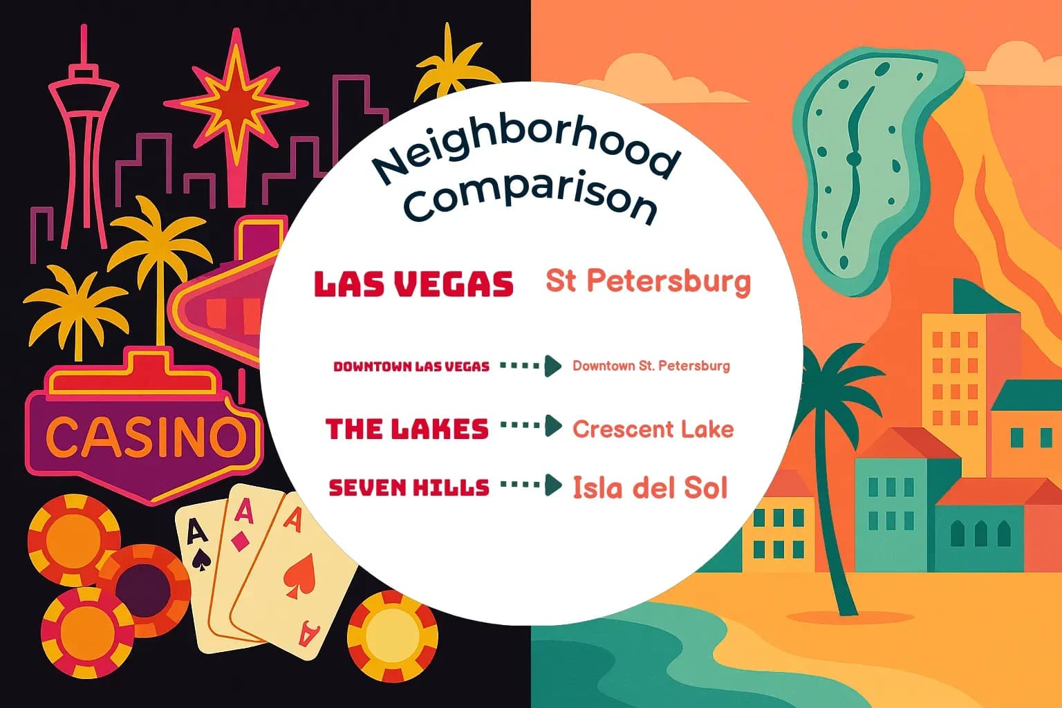 Las Vegas vs St. Petersburg Neighborhood Comparison