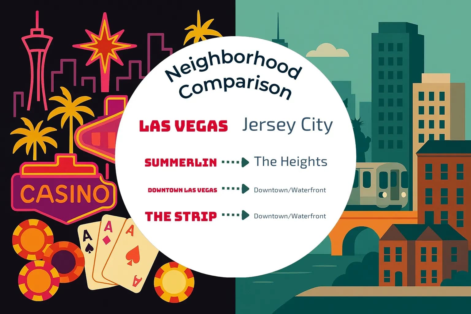 Las Vegas vs Jersey City Neighborhood Comparison