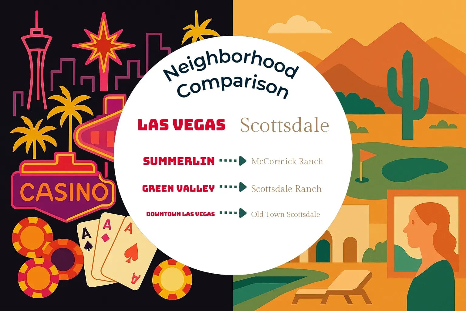 Las Vegas vs Scottsdale Neighborhood Comparison