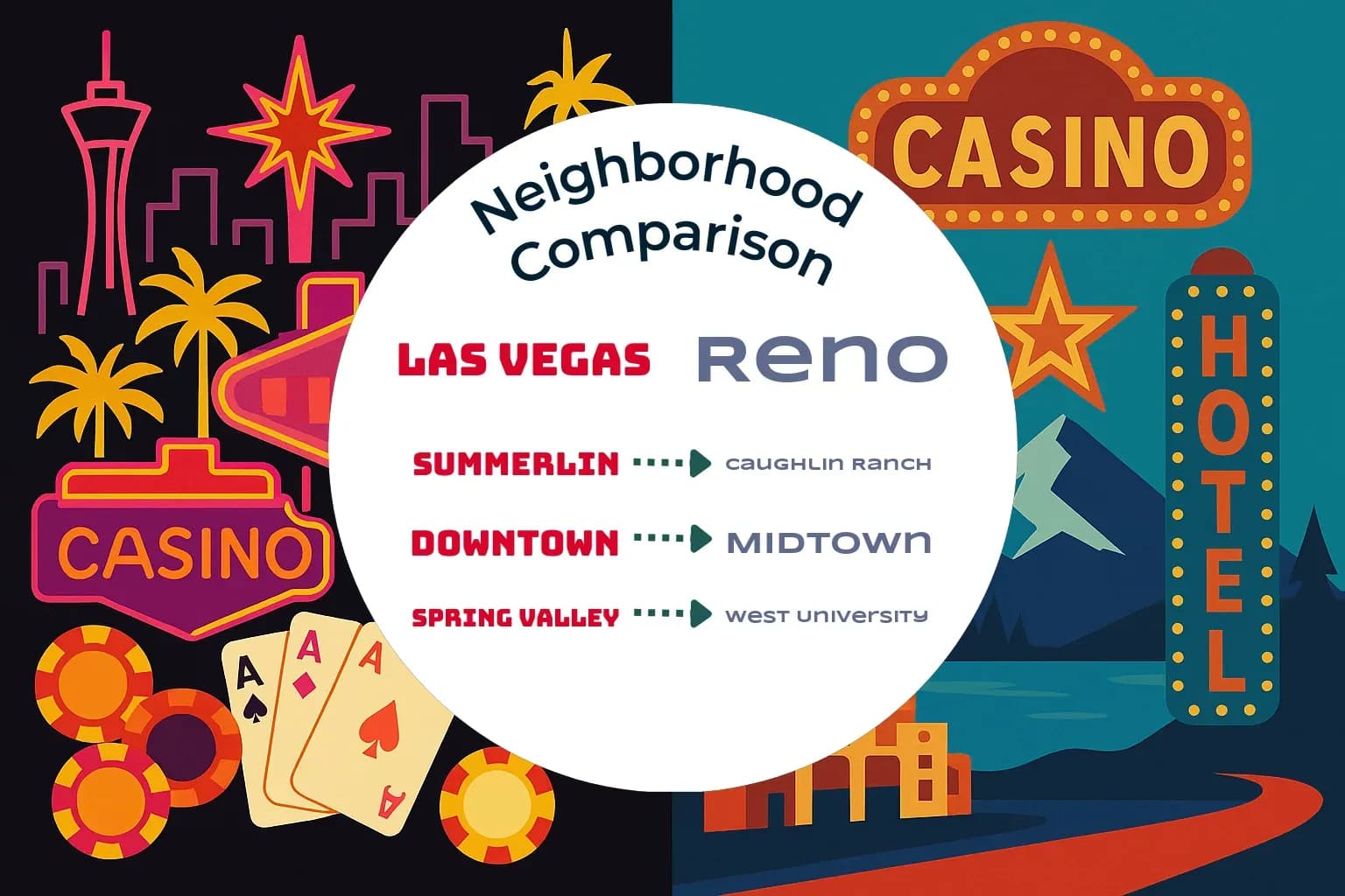 Las Vegas vs Reno Neighborhood Comparison