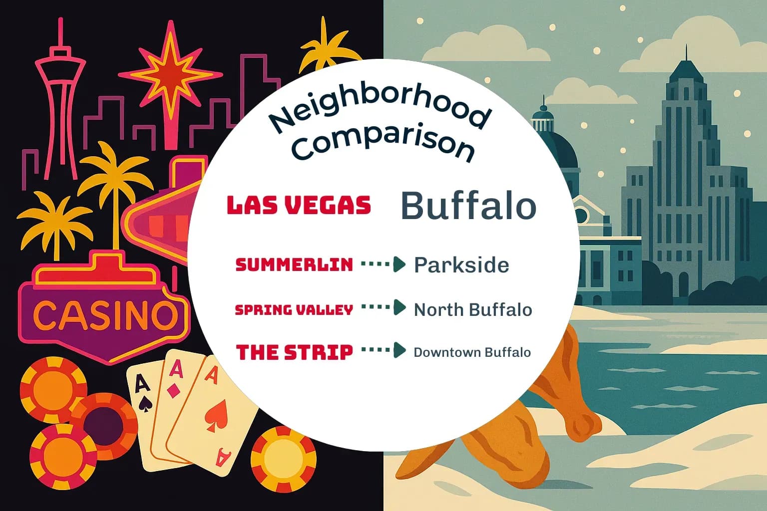 Las Vegas vs Buffalo Neighborhood Comparison