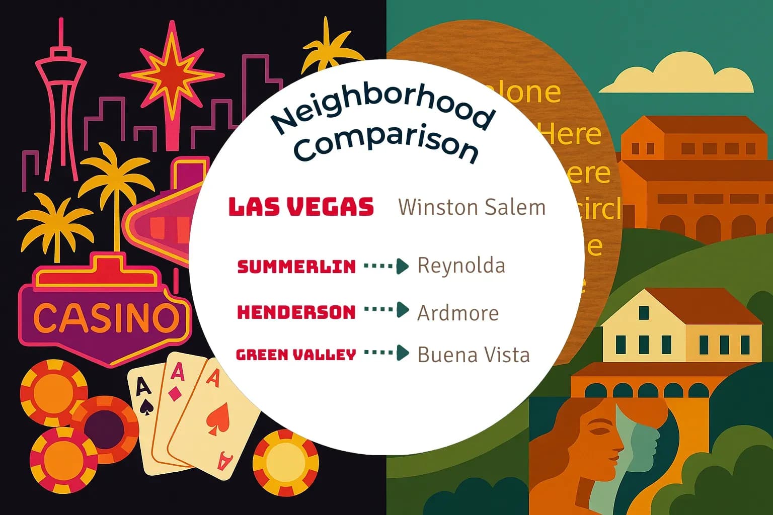 Las Vegas vs Winston Salem Neighborhood Comparison
