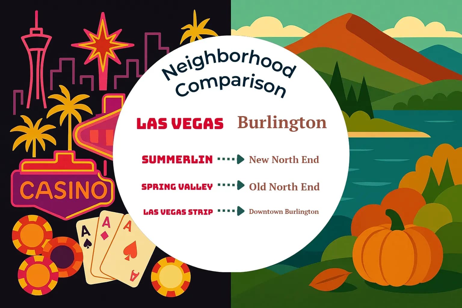 Las Vegas vs Burlington Neighborhood Comparison
