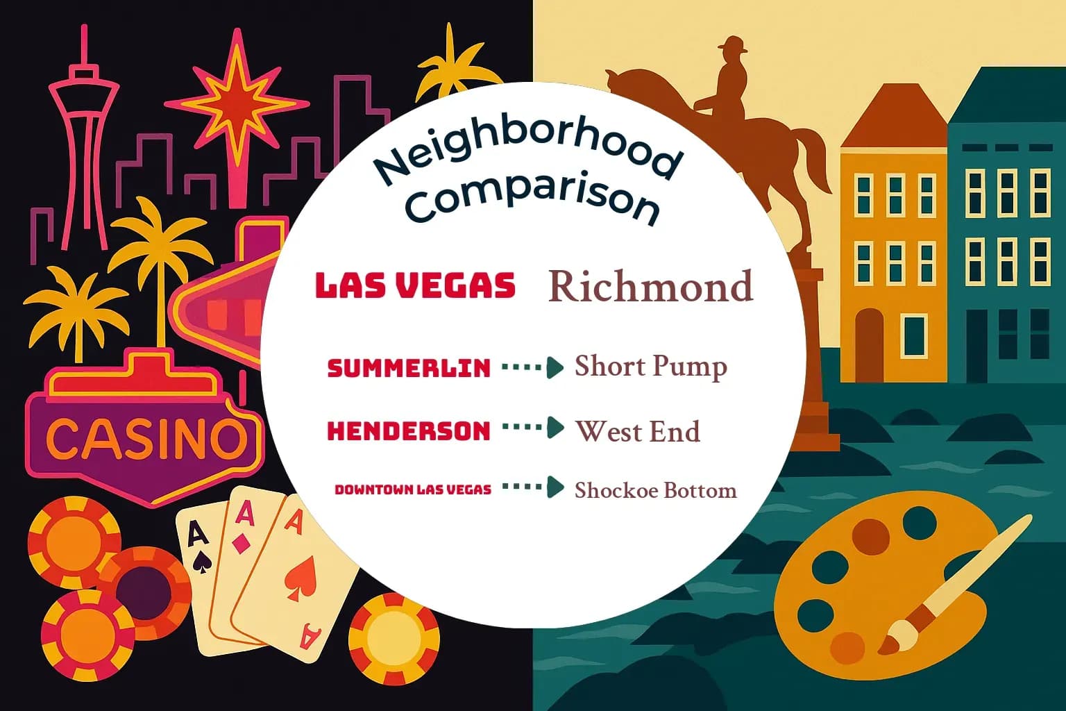 Las Vegas vs Richmond Neighborhood Comparison