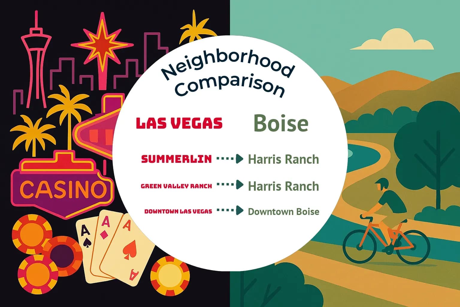 Las Vegas vs Boise Neighborhood Comparison