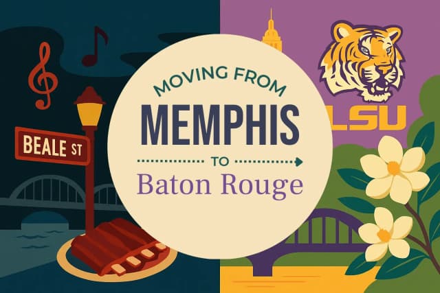Moving from Memphis to Baton Rouge