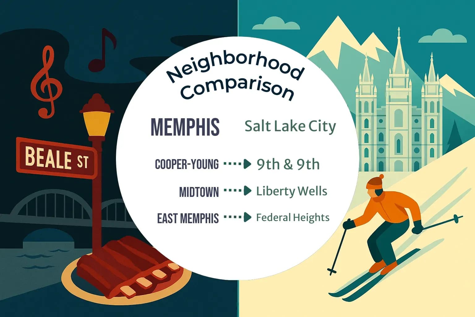 Memphis vs Salt Lake City Neighborhood Comparison
