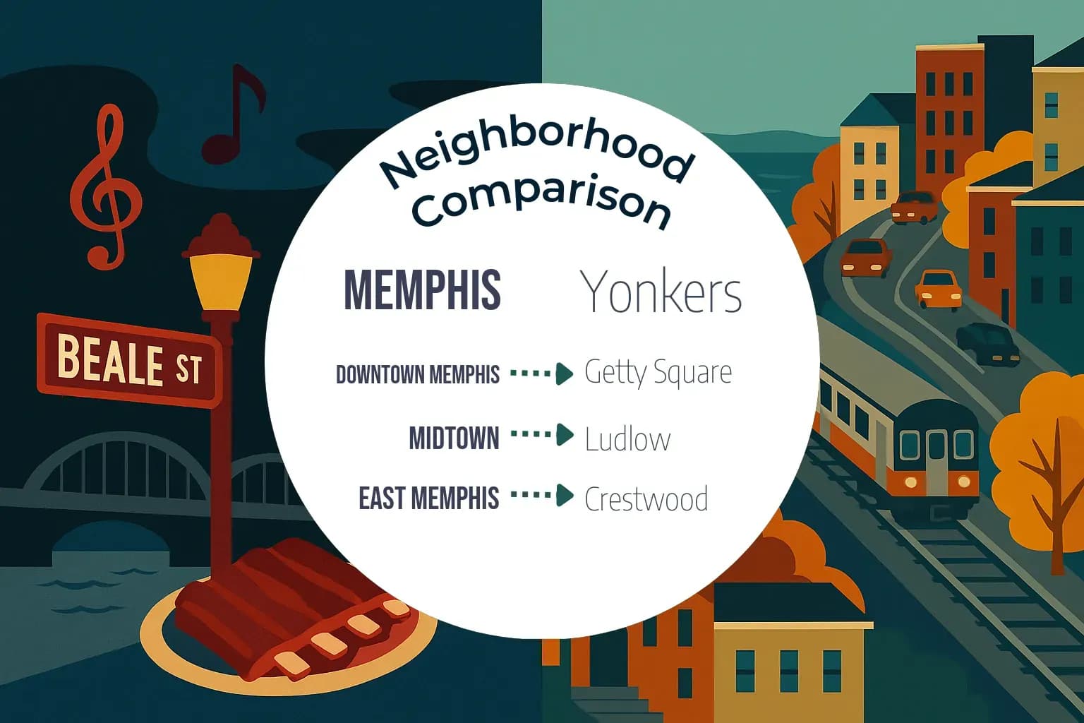 Memphis vs Yonkers Neighborhood Comparison