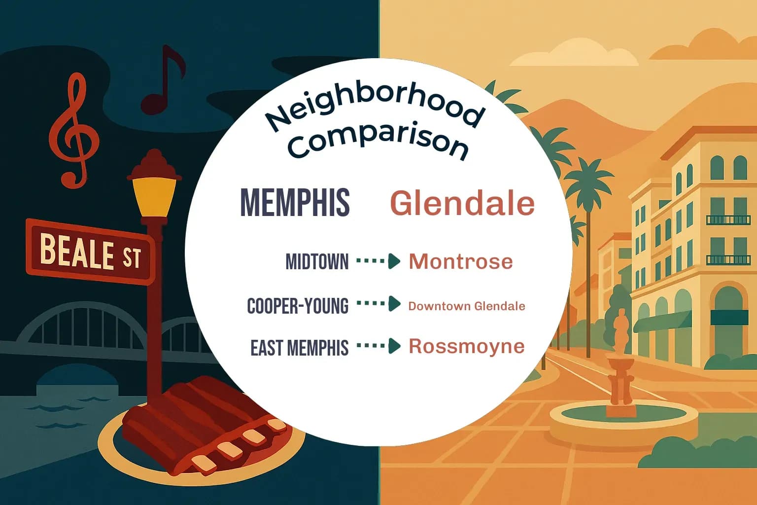 Memphis vs Glendale Neighborhood Comparison