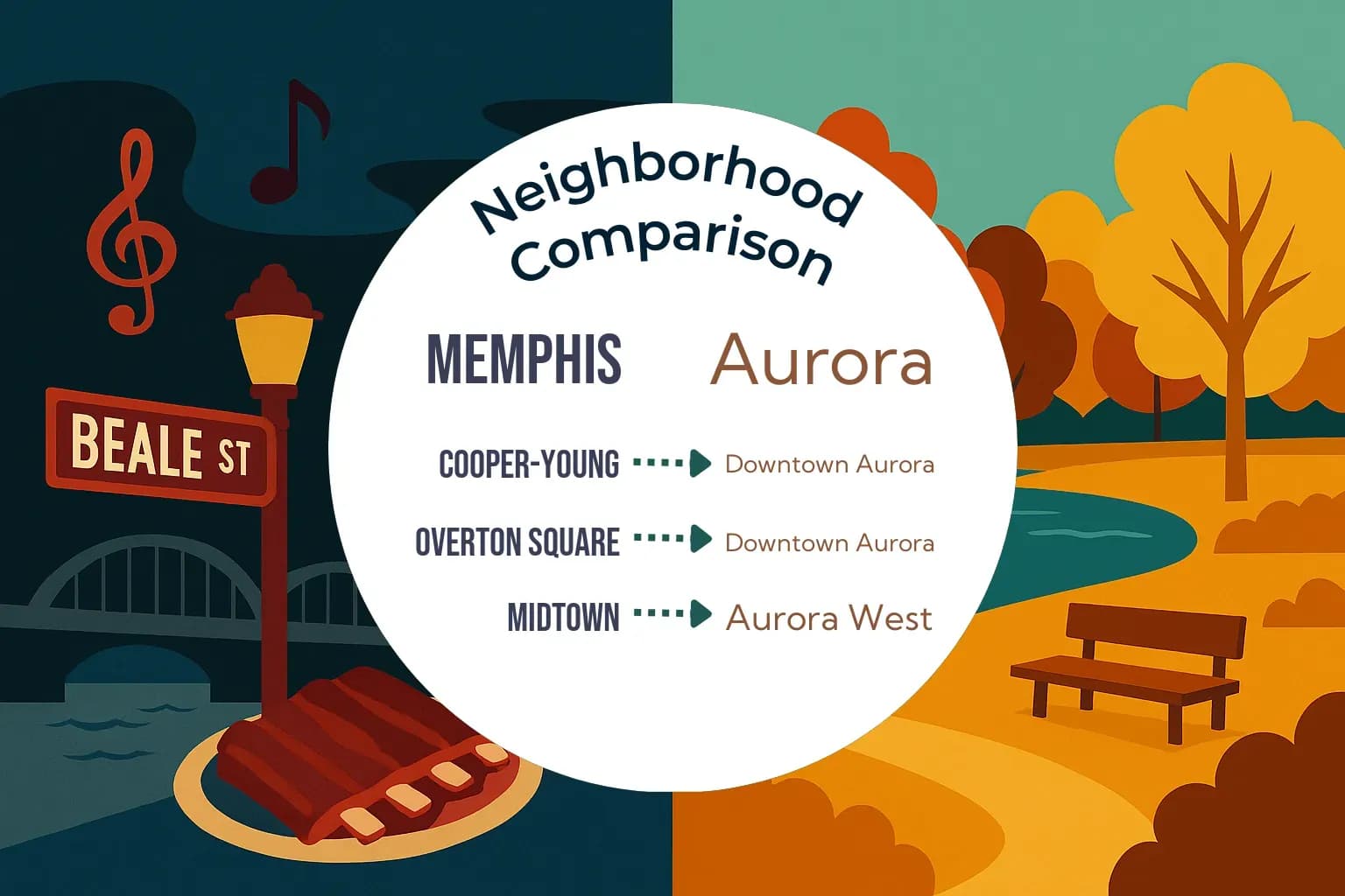 Memphis vs Aurora Neighborhood Comparison