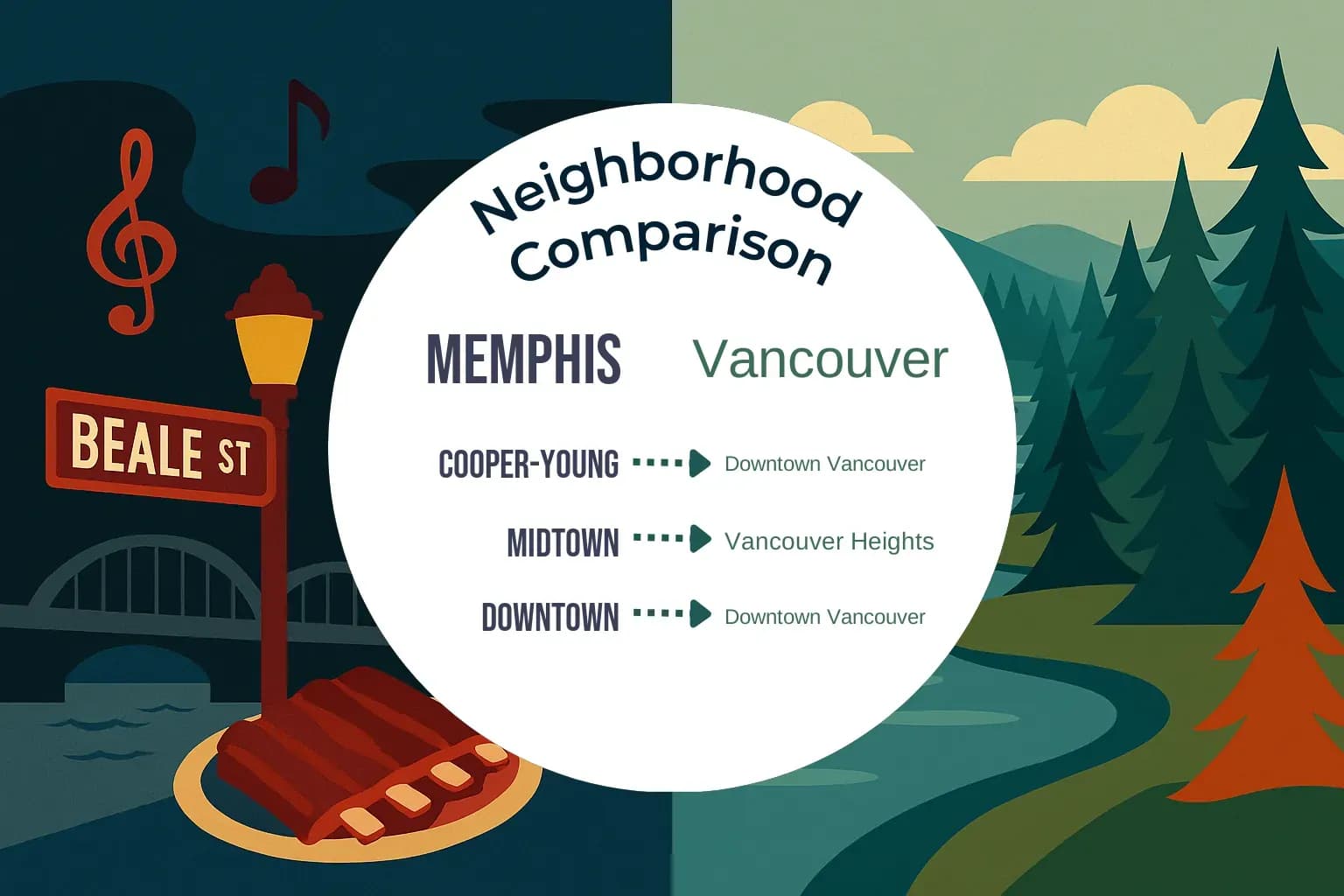 Memphis vs Vancouver Neighborhood Comparison