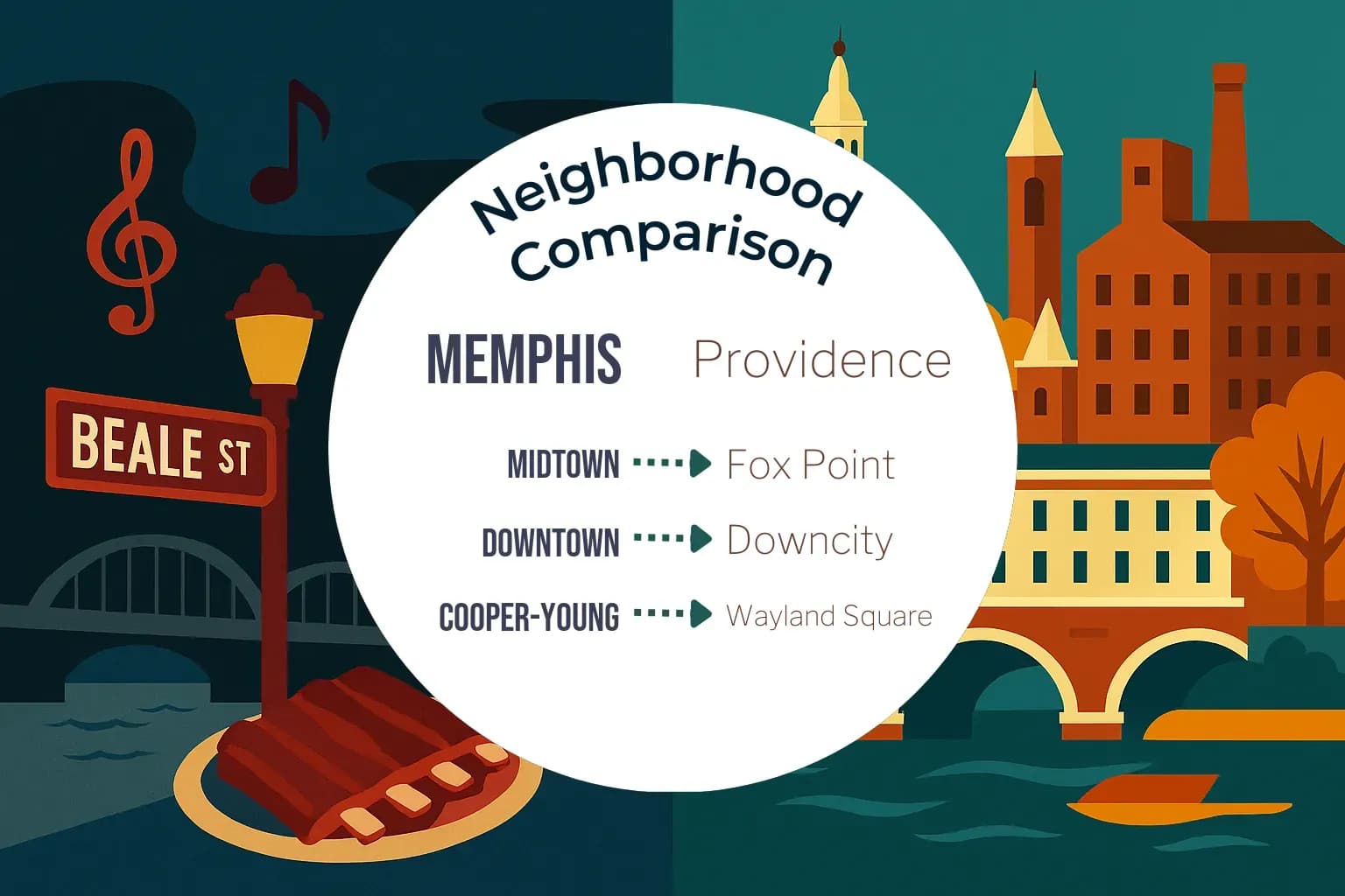 Memphis vs Providence Neighborhood Comparison