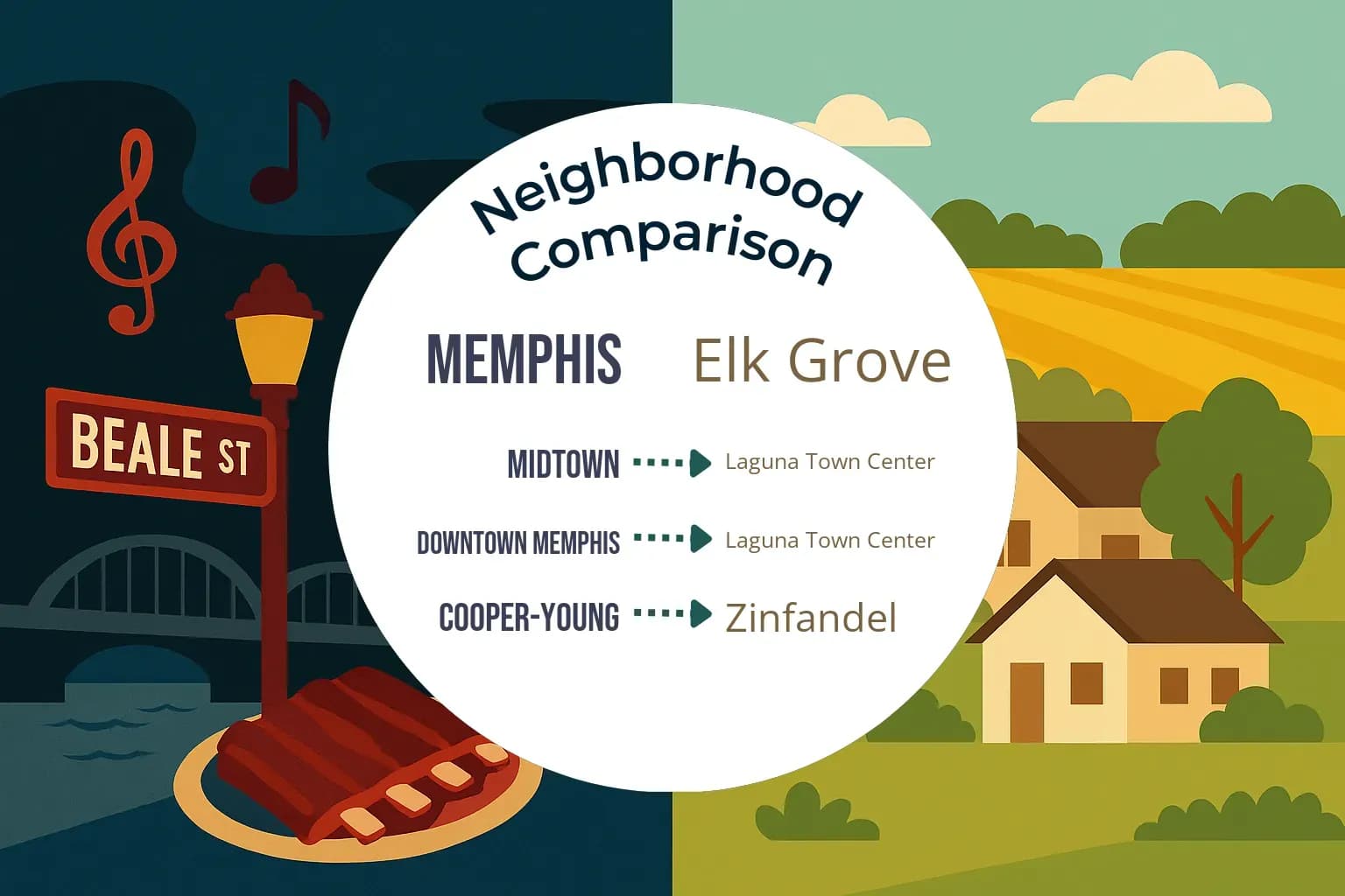 Memphis vs Elk Grove Neighborhood Comparison