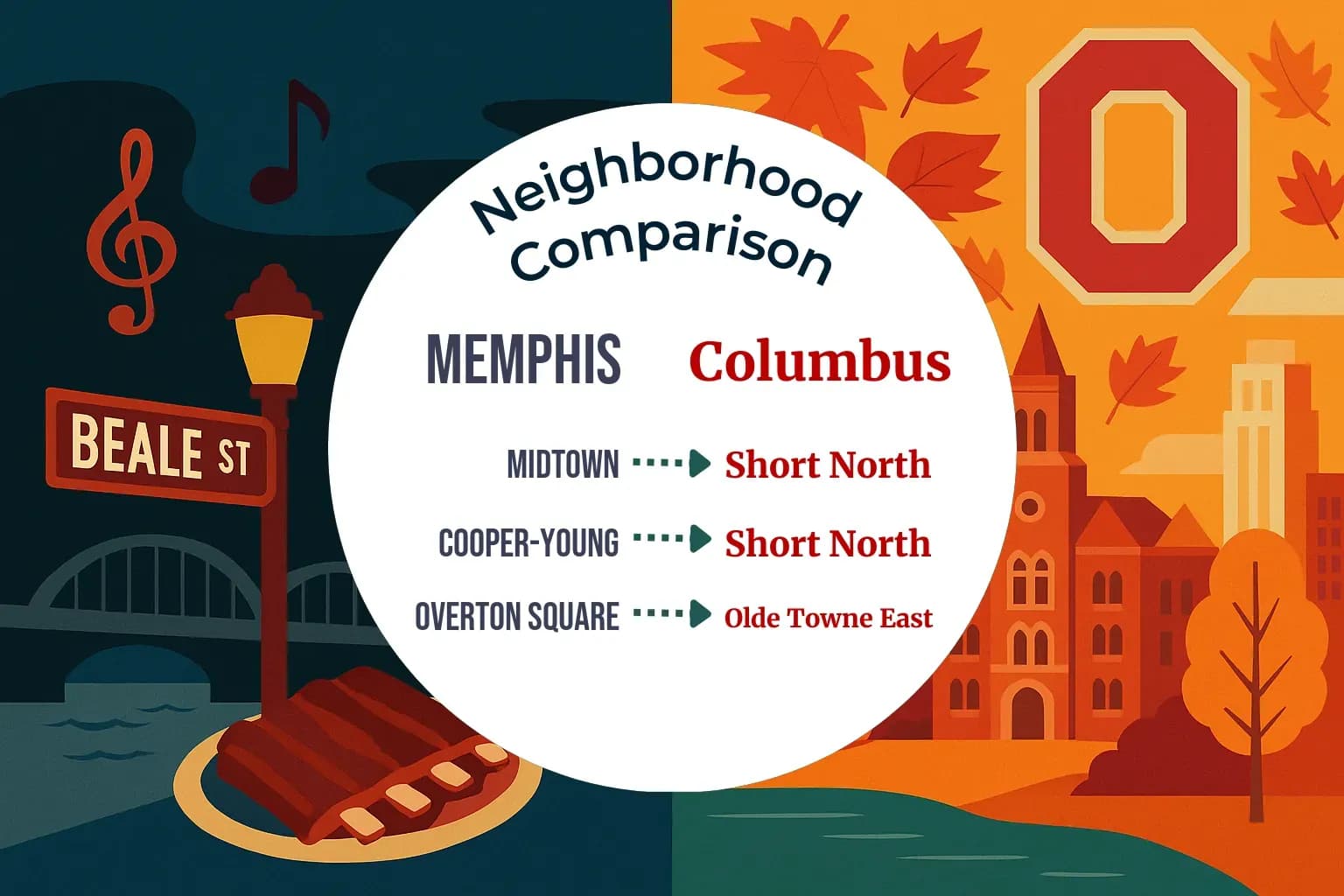 Memphis vs Columbus Neighborhood Comparison