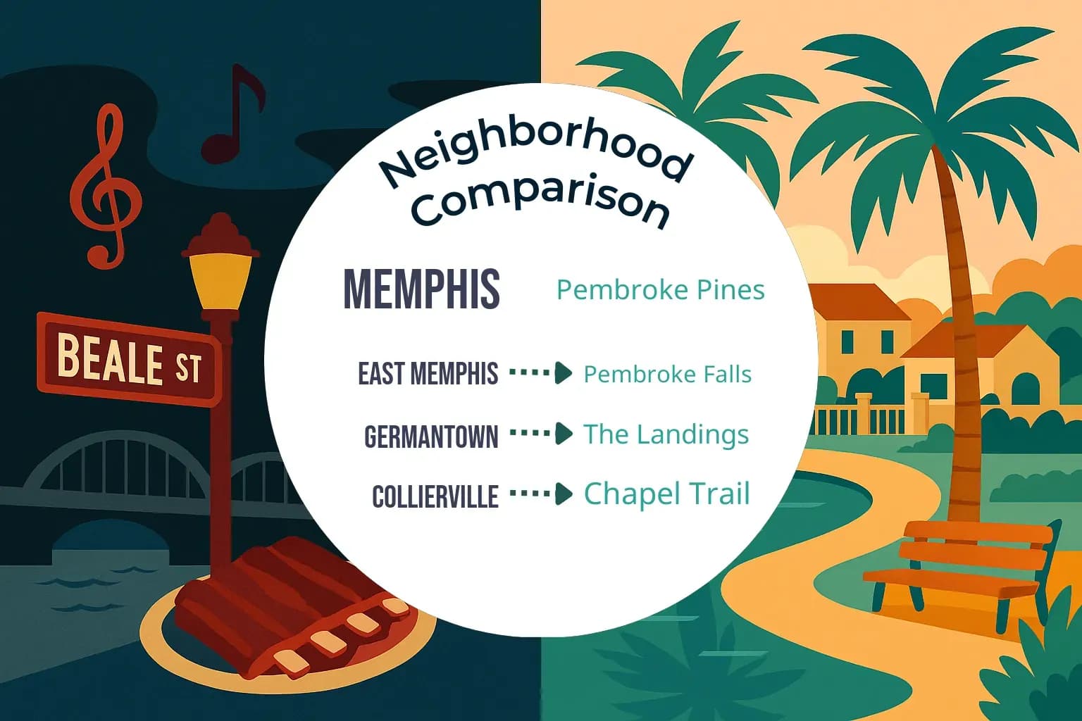 Memphis vs Pembroke Pines Neighborhood Comparison