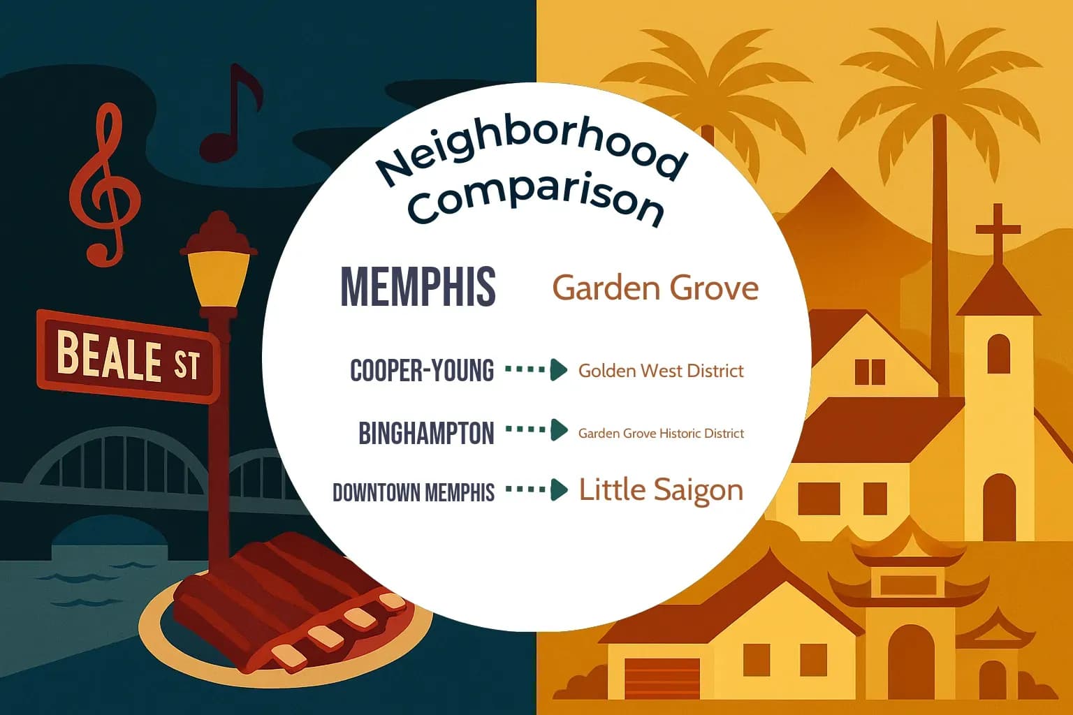 Memphis vs Garden Grove Neighborhood Comparison