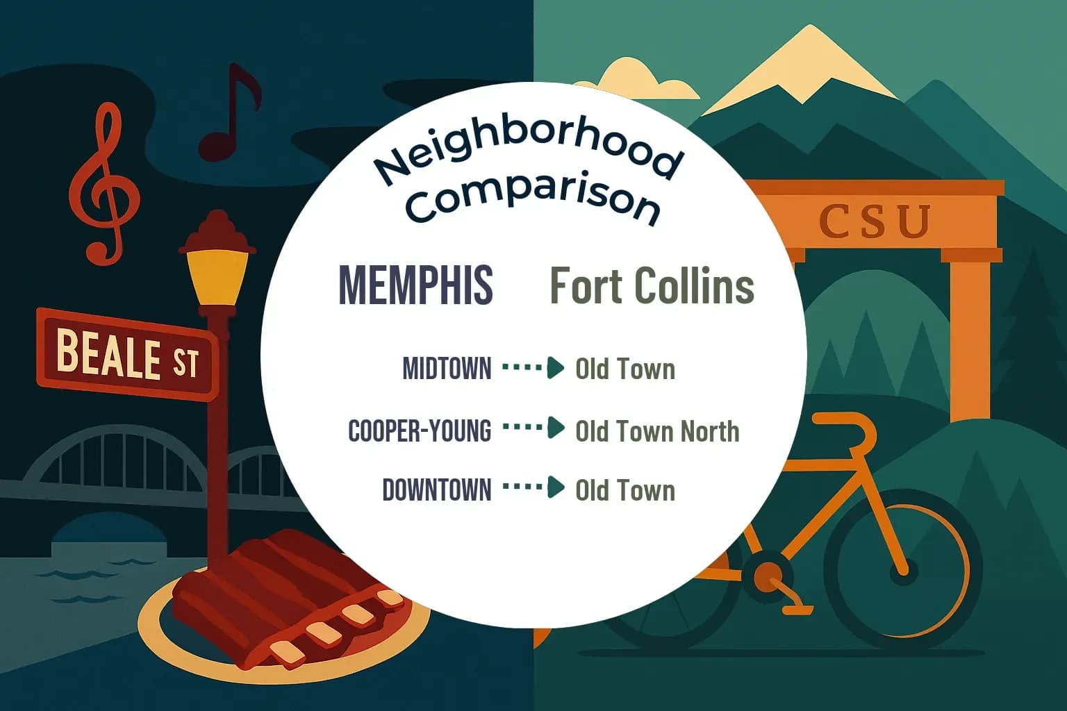 Memphis vs Fort Collins Neighborhood Comparison