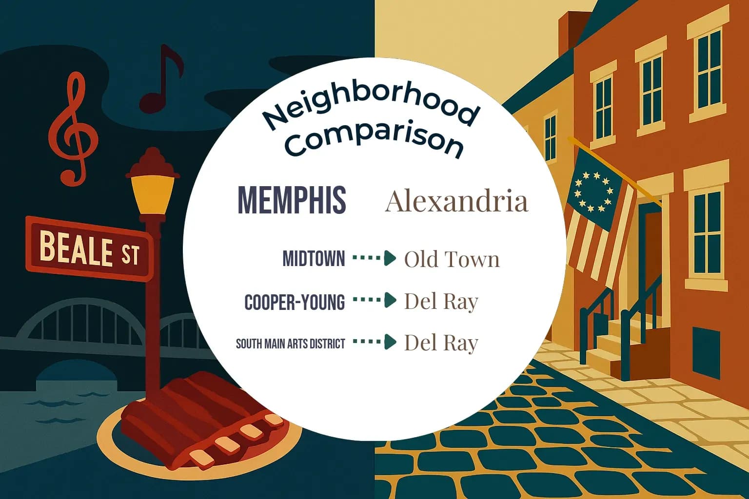 Memphis vs Alexandria Neighborhood Comparison