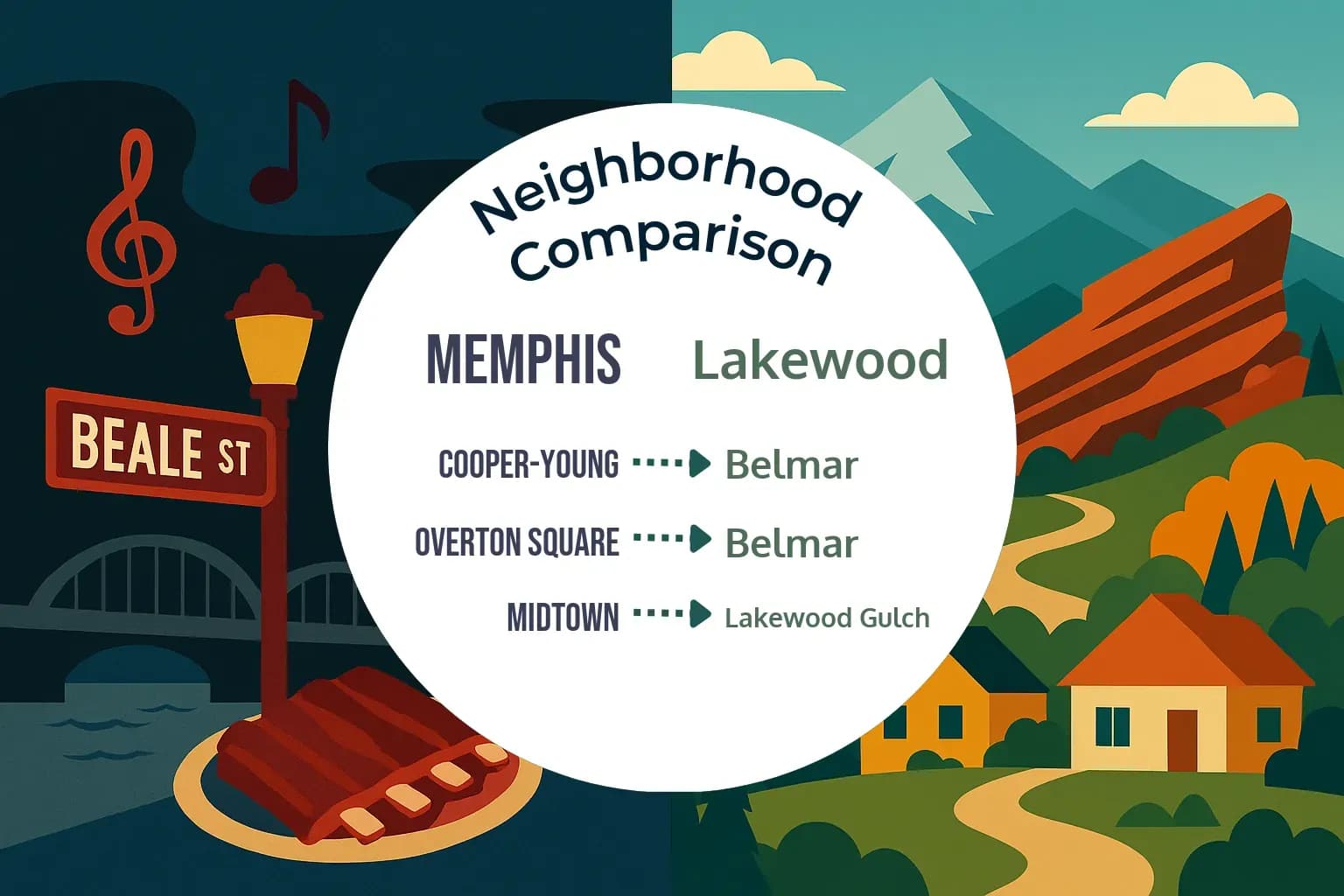 Memphis vs Lakewood Neighborhood Comparison