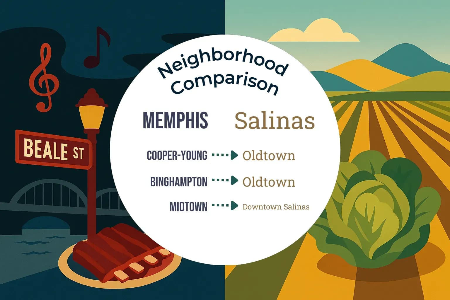 Memphis vs Salinas Neighborhood Comparison