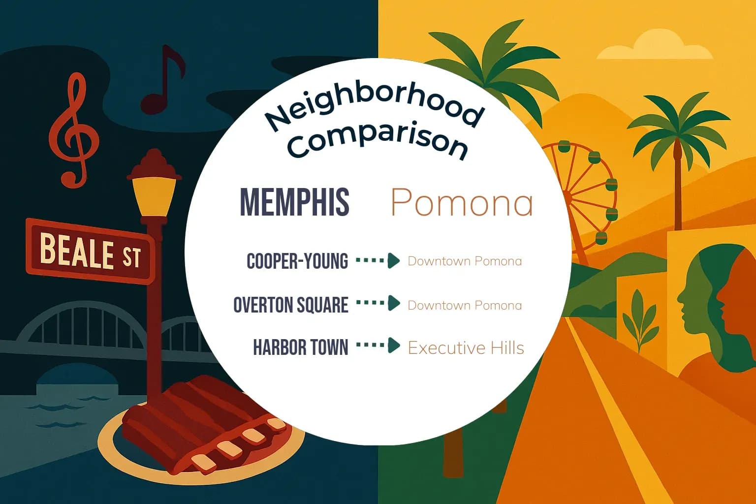 Memphis vs Pomona Neighborhood Comparison