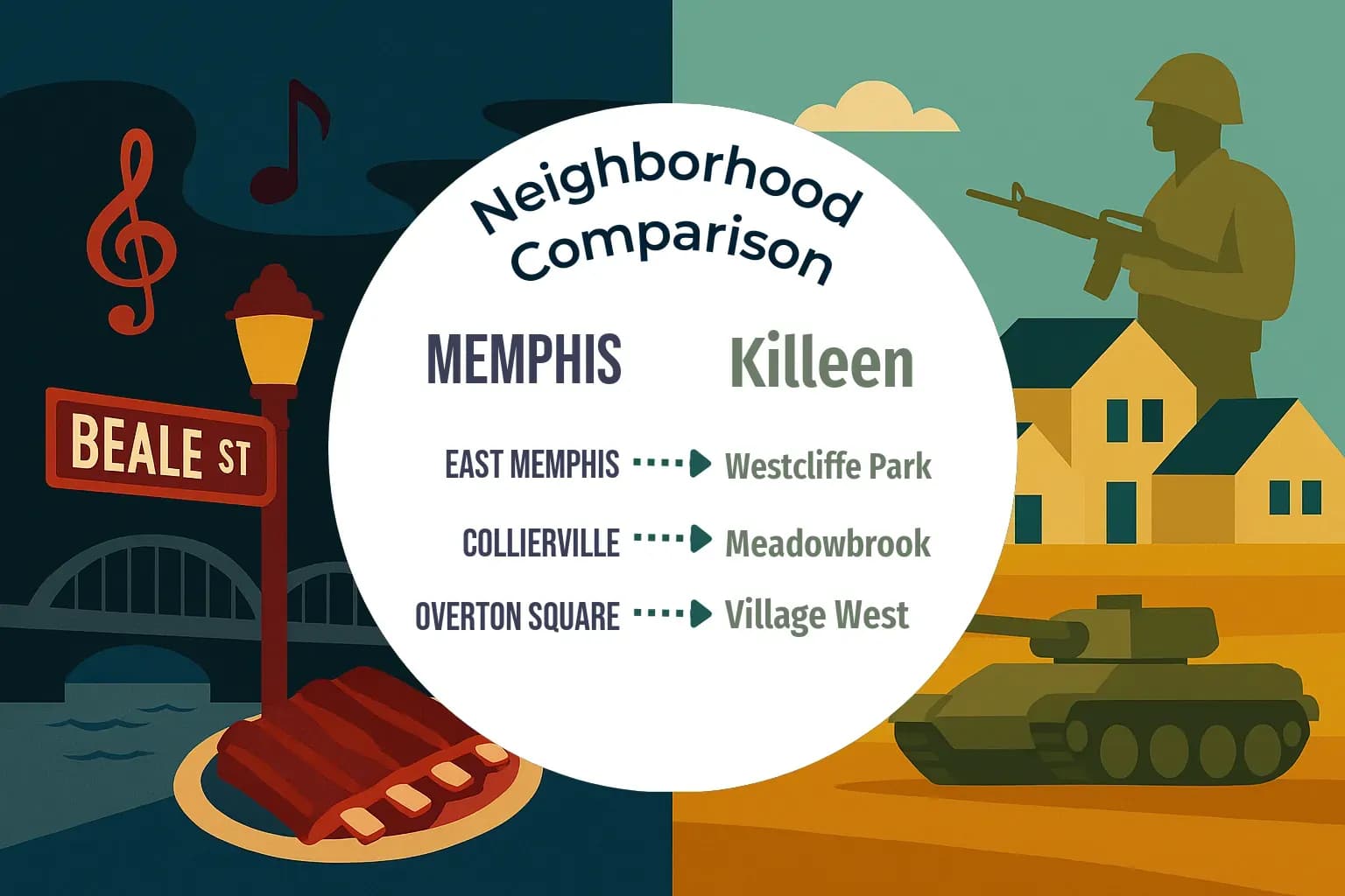 Memphis vs Killeen Neighborhood Comparison