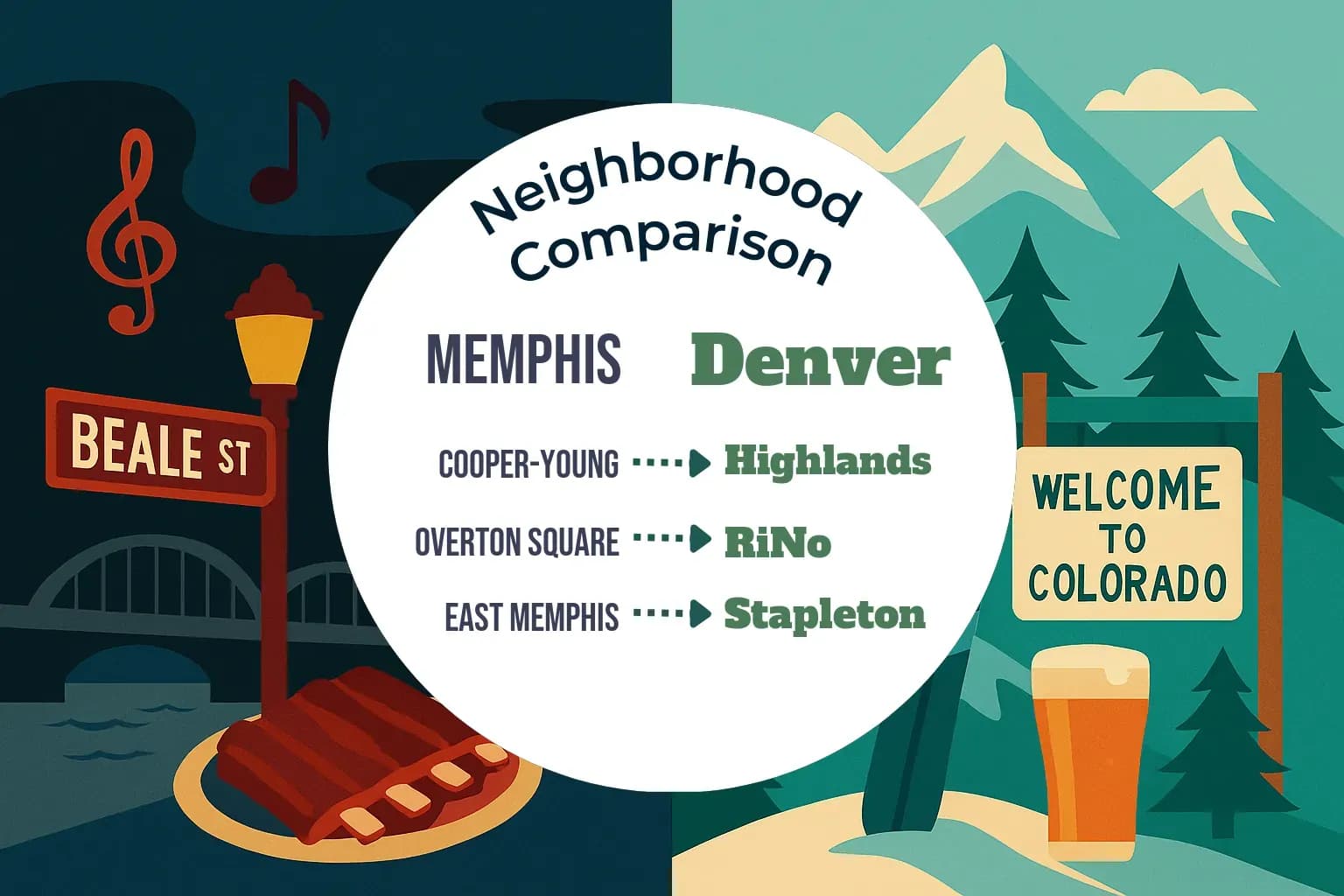 Memphis vs Denver Neighborhood Comparison
