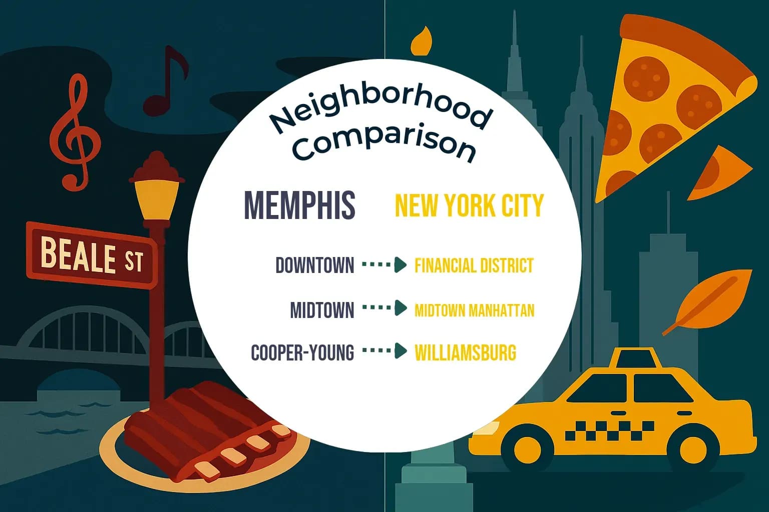 Memphis vs New York City Neighborhood Comparison