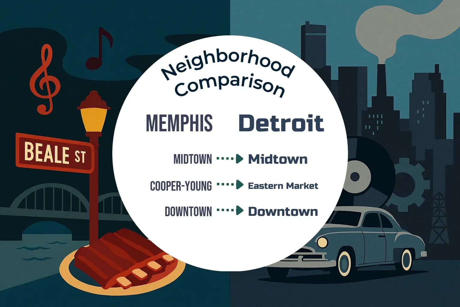 Memphis vs Detroit Neighborhood Comparison