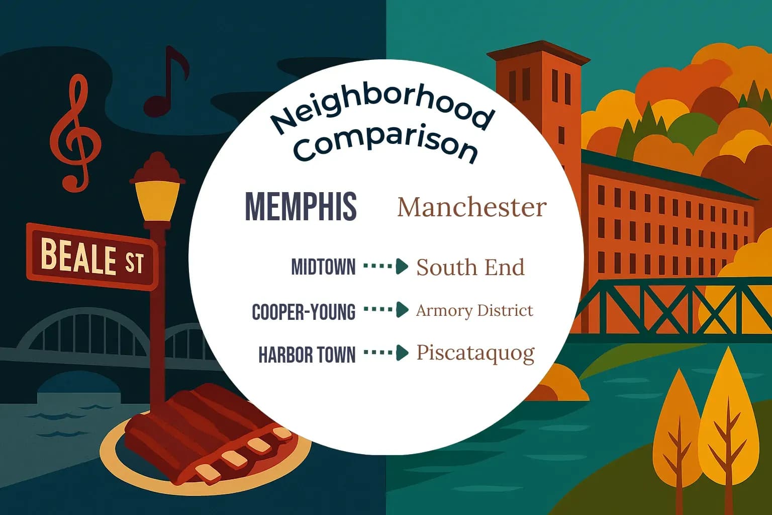 Memphis vs Manchester Neighborhood Comparison