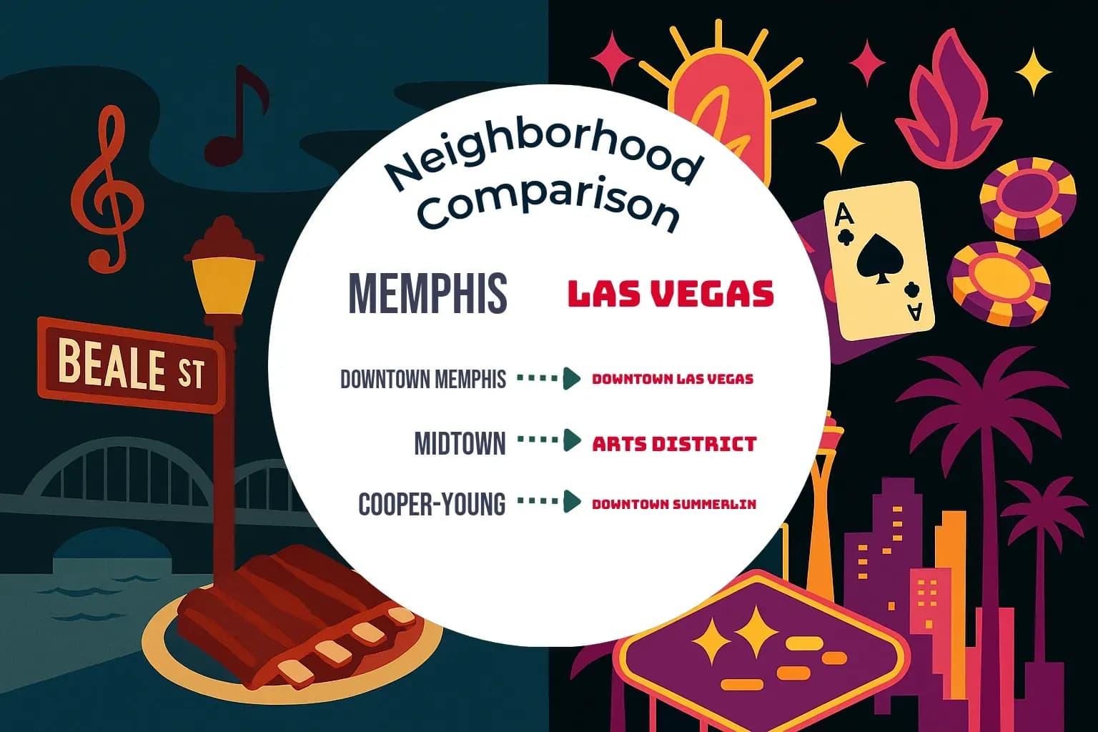 Memphis vs Las Vegas Neighborhood Comparison