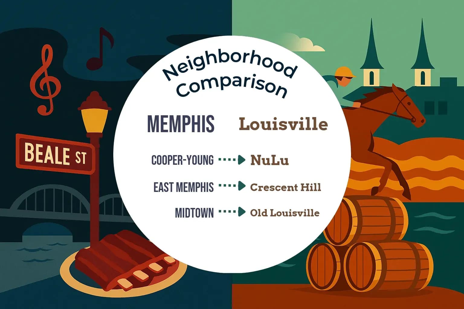 Memphis vs Louisville Neighborhood Comparison