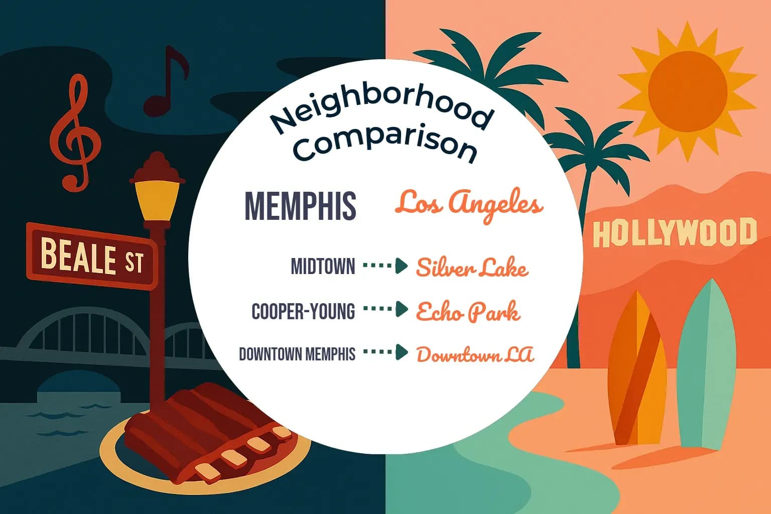 Memphis vs Los Angeles Neighborhood Comparison