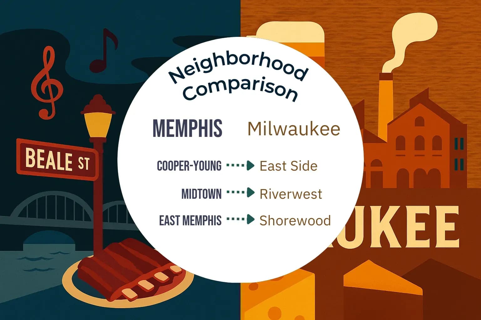 Memphis vs Milwaukee Neighborhood Comparison