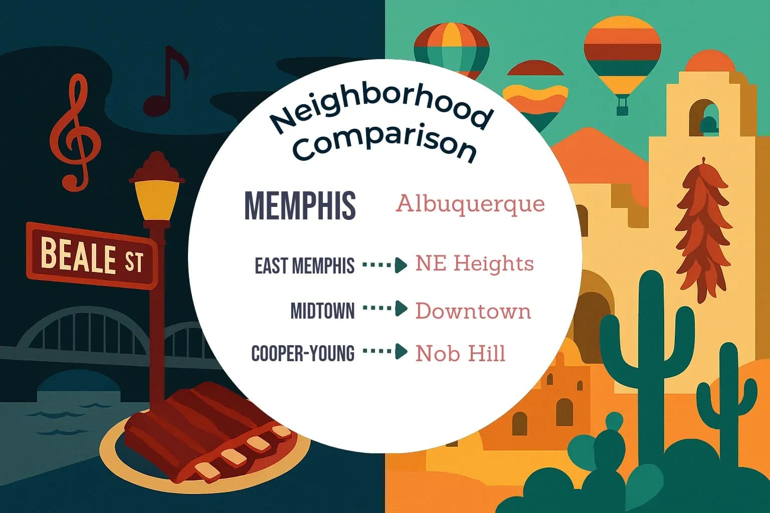 Memphis vs Albuquerque Neighborhood Comparison